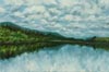 image of  painting of clouds on water